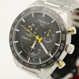 Tissot PRS 516 Chronograph Black Dial Silver Steel Strap Watch For Men - T100.417.11.051.00 Buy Now By Tissot