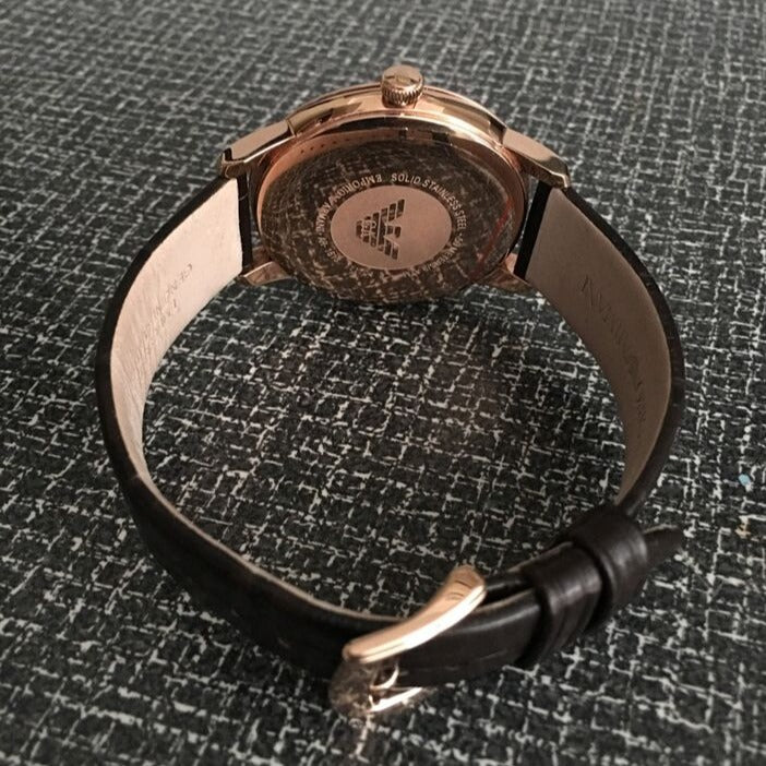 Emporio Armani Classic Quartz Brown Dial Brown Leather Strap Watch For Men - AR1613 Buy Now By Emporio Armani