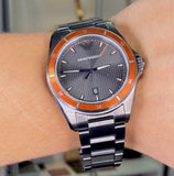 Emporio Armani Sigma Quartz Grey Dial Grey Steel Strap Watch For Men - AR11178 Buy Now By Emporio Armani