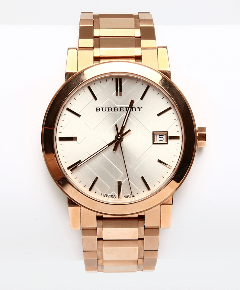 Burberry The City White Dial Rose Gold Steel Strap Watch for Women - BU9004 Buy Now By Burberry