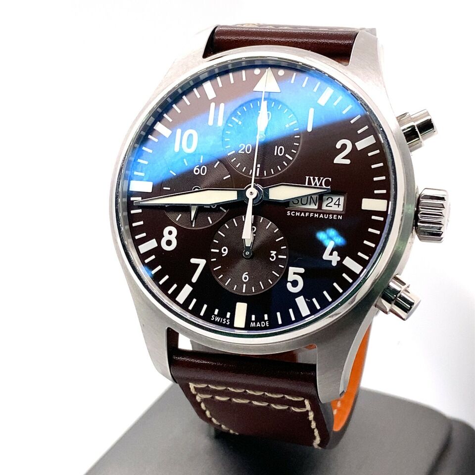 IWC Pilot's Watch Chronograph Edition Brown Dial Brown Leather Strap Watch for Men - IW377713 Buy Now By IWC