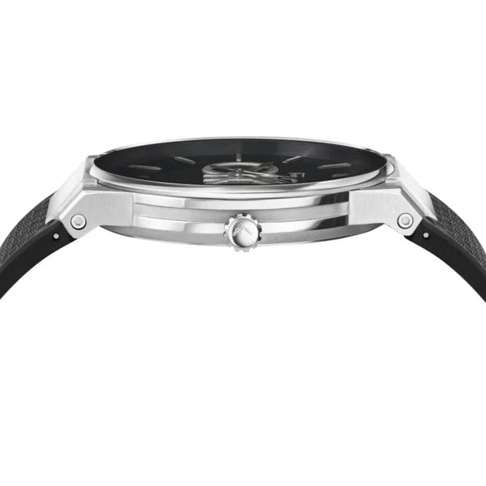 Salvatore Ferragamo Sapphire Bracelet Black Dial Black Silicone Strap Watch for Men - SFHP01024 Buy Now By Salvatore Ferragamo