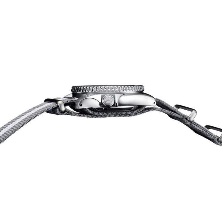 Seiko 5 Sports x Peanuts Surfboard Snoopy Limited Edition White Dial Two Tone NATO Strap Watch For Men - SRPK25K1 Buy Now By Seiko