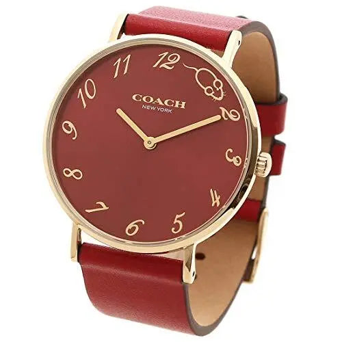 Coach Perry Red Dial Red Leather Strap Watch for Women - 14503486 Buy Now By Coach