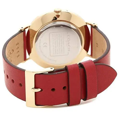 Coach Perry Red Dial Red Leather Strap Watch for Women - 14503486 Buy Now By Coach