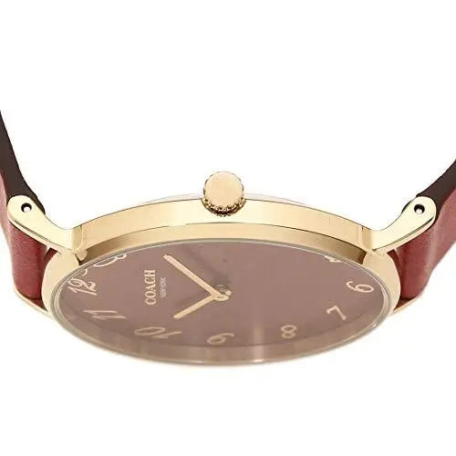 Coach Perry Red Dial Red Leather Strap Watch for Women - 14503486 Buy Now By Coach