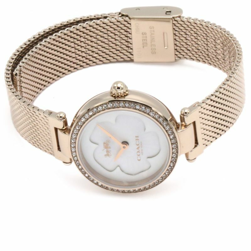 Coach Park Mother of Pearl Dial Rose Gold Mesh Bracelet Watch for Women - 14503511 Buy Now By Coach