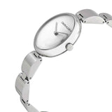 Calvin Klein Wavy Silver Dial Silver Steel Strap Watch for Women - K9U23146 Buy Now By Calvin Klein