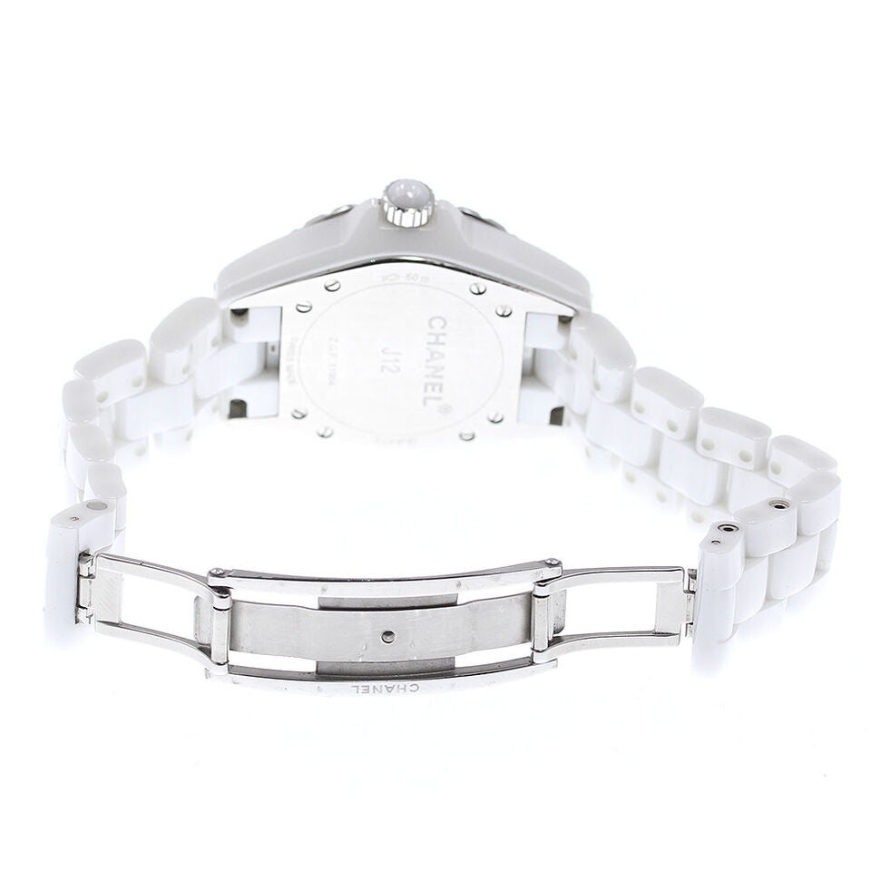 Chanel J12 Quartz Diamonds White Dial White Steel Strap Watch for Women - J12 H3110 Buy Now By Chanel