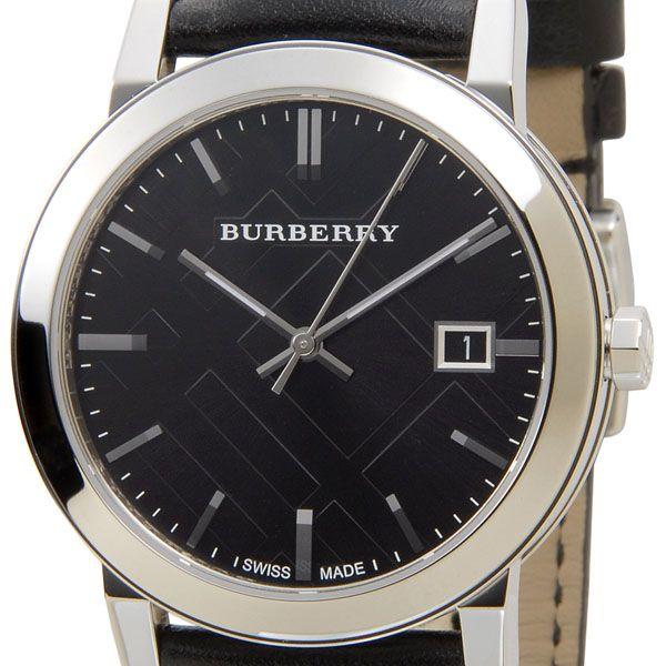 Burberry The City Black Dial Black Leather Strap Watch for Men - BU9009 Buy Now By Burberry