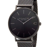Coach Charles Black Dial Black Mesh Bracelet Watch for Men - 14602148 Buy Now By Coach