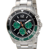Coach Kent Green Dial Silver Steel Strap Watch for Men - 14602557 Buy Now By Coach