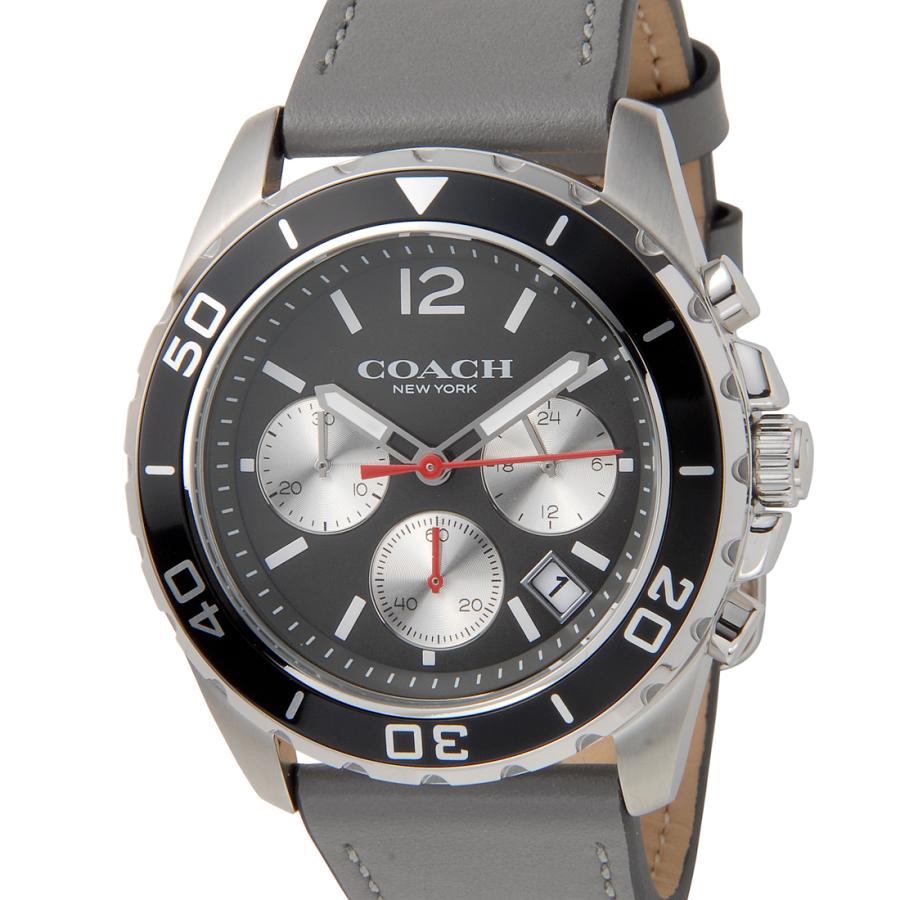Coach Kent Grey Dial Grey Leather Strap Watch for Men - 14602561 Buy Now By Coach