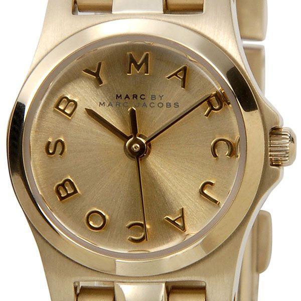 Marc Jacobs Henry Dinky Gold Dial Gold Steel Strap Watch for Women - MBM3199 Buy Now By Marc Jacobs