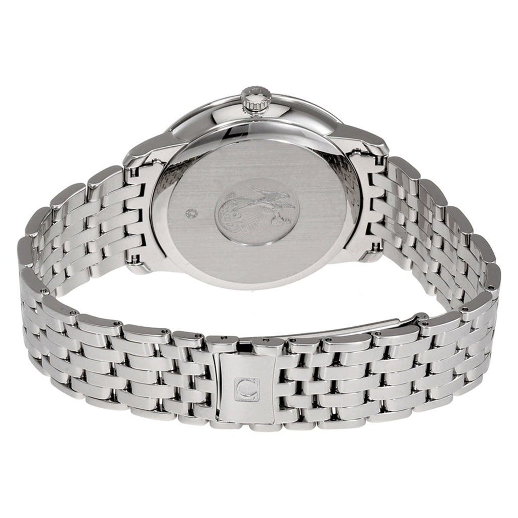 Omega De Ville Prestige Co-Axial Rhodium Silver Dial Silver Steel Strap Watch for Men - 424.10.40.20.02.001 Buy Now By Omega