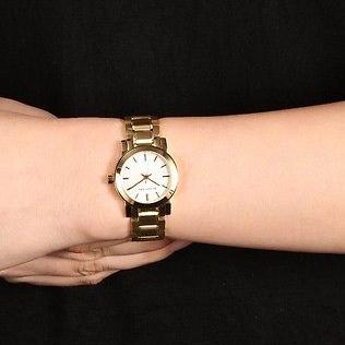 Burberry Heritage White Dial Gold Steel Strap Watch for Women - BU9203 Buy Now By Burberry