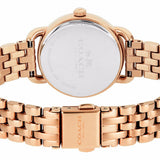 Coach Delancey White Dial Rose Gold Steel Strap Watch for Women - 14502242 Buy Now By Coach
