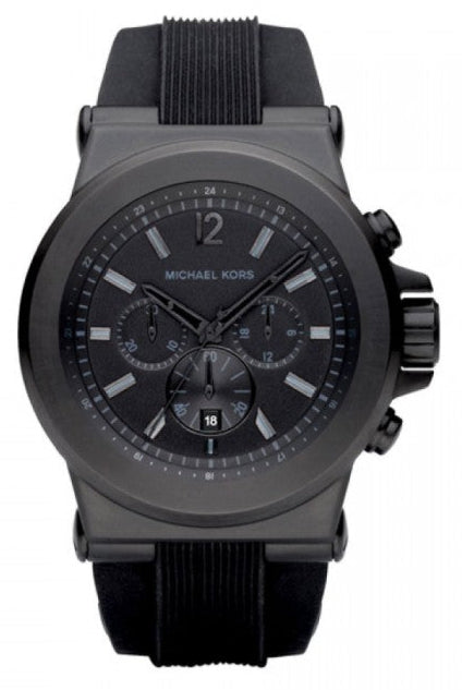 Michael Kors Dylan Black Dial Black Rubber Strap Watch for Men - MK8152 Buy Now By Michael Kors