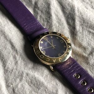 Marc Jacobs Amy Purple Dial Purple Leather Strap Watch for Women - MBM1151 Buy Now By Marc Jacobs