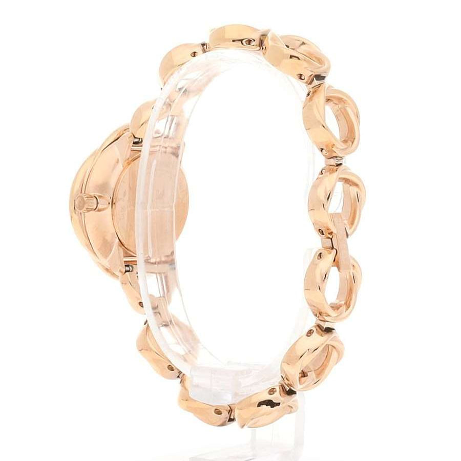 Swarovski Crystal Flower Red Dial Rose Gold Steel Strap Watch for Women - 5552783 Buy Now By Swarovski