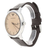 Emporio Armani Luigi Analog Bronze Dial Brown Leather Strap Watch For Men - AR11096 Buy Now By Emporio Armani