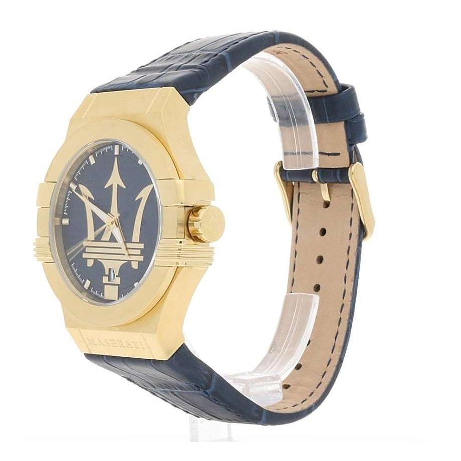 Maserati Potenza Blue Dial Blue Leather Strap Watch For Men - R8851108035 Buy Now By Maserati