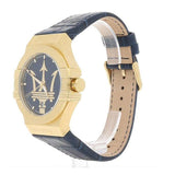 Maserati Potenza Blue Dial Blue Leather Strap Watch For Men - R8851108035 Buy Now By Maserati