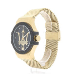 Maserati Potenza Quartz Black Dial Gold Mesh Bracelet Watch For Men - R8853108006 Buy Now By Maserati