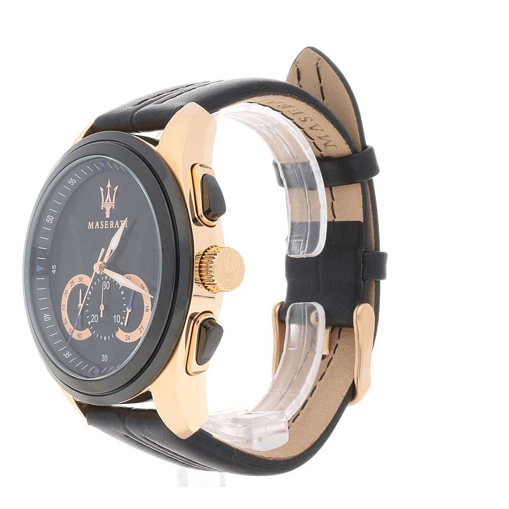 Maserati Traguardo 45mm Black Dial Watch Black Strap For Men - R8871612025 Buy Now By Maserati