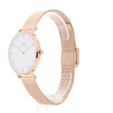 Daniel Wellington Classic Petite Melrose White Dial Rose Gold Mesh Bracelet Watch For Women - DW00100163 Buy Now By Daniel Wellington