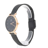 Daniel Wellington Petite Ashfield Black Dial Black Mesh Strap Watch For Women - DW00100245 Buy Now By Daniel Wellington