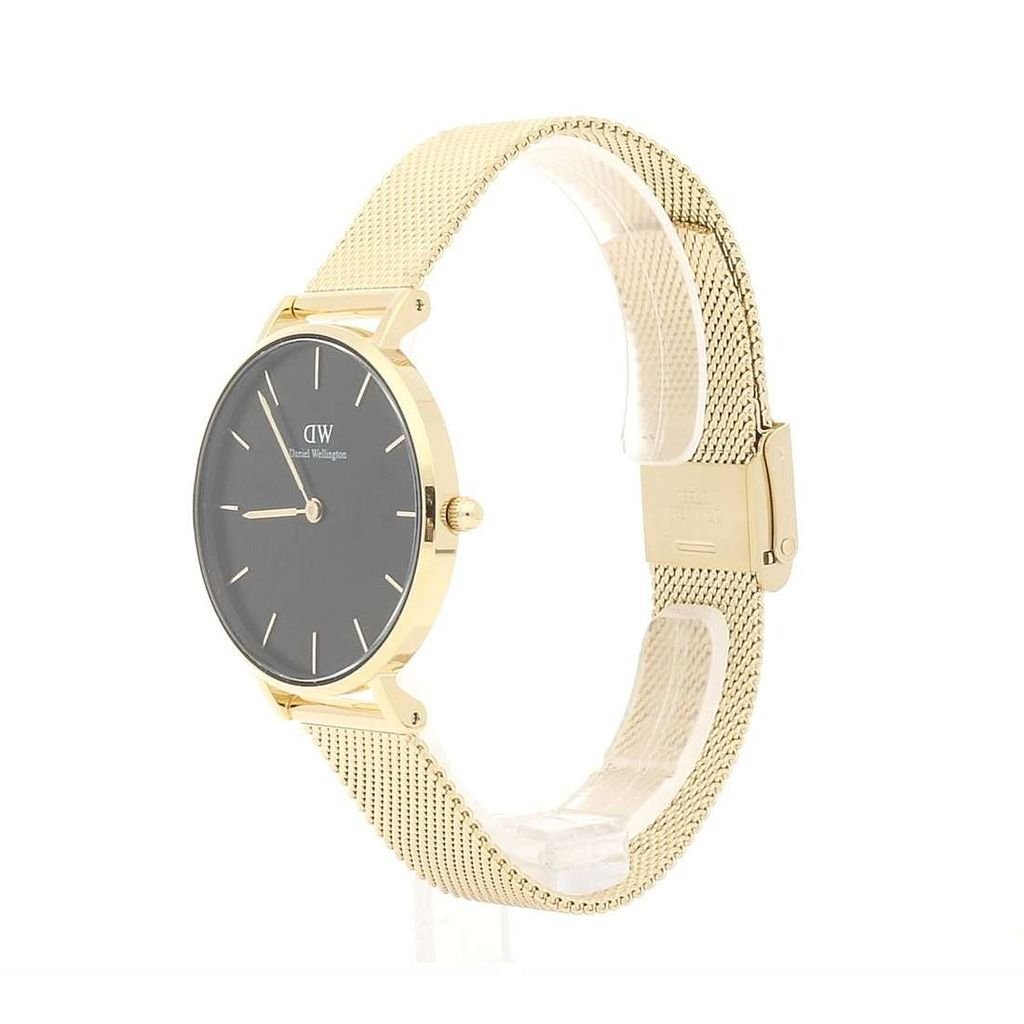 Daniel Wellington Classic Petite Black Dial Gold Mesh Bracelet Watch For Women - DW00100347 Buy Now By Daniel Wellington