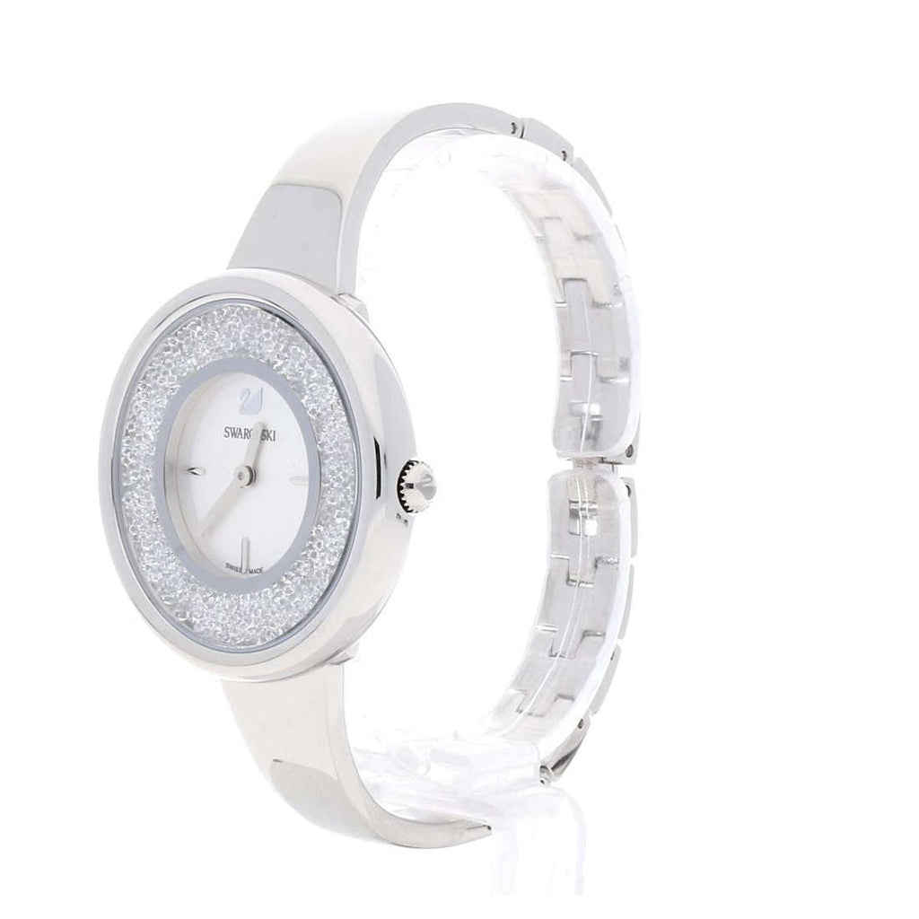 Swarovski Crystalline Pure Silver Dial Silver Steel Strap Watch for Women - 5269256 Buy Now By Swarovski