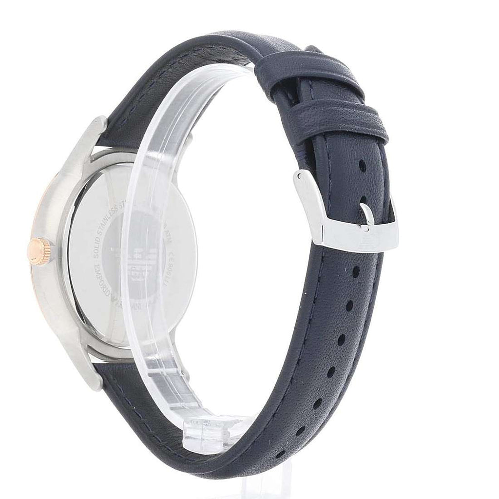 Emporio Armani Renato Analog Blue Dial Blue Leather Strap Watch For Men - AR11188 Buy Now By Emporio Armani