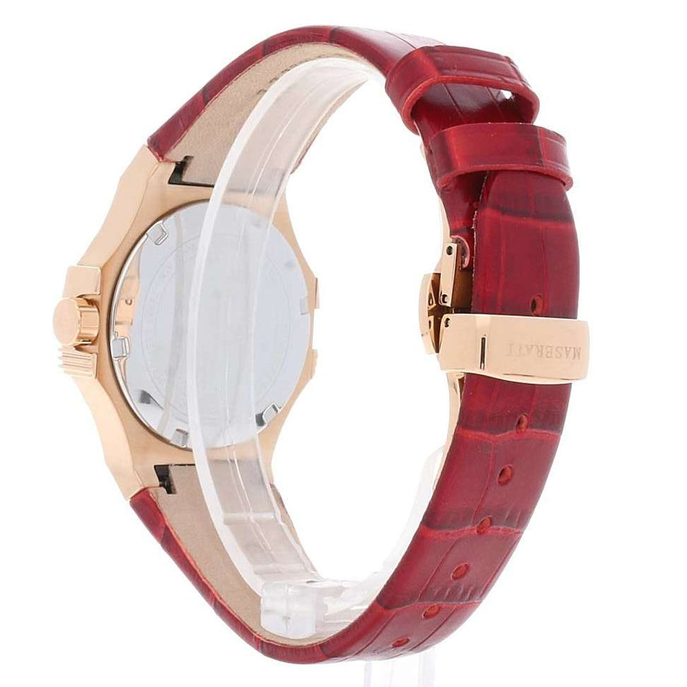 Maserati Potenza Silver Dial Red Leather Strap Watch For Women - R8851108501 Buy Now By Maserati