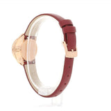Swarovski Crystal Flower Red Dial Red Leather Strap Watch for Women - 5552780 Buy Now By Swarovski