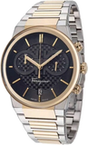 Salvatore Ferragamo F-80 Classic Black Dial Two Tone Steel Strap Watch for Men - SFME00921 Buy Now By Salvatore Ferragamo