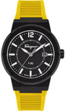 Salvatore Ferragamo F-80 Classic Black Dial Yellow Rubber Strap Watch for Men - SFHY01522 Buy Now By Salvatore Ferragamo