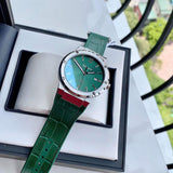 Salvatore Ferragamo F-80 Classic Green Dial Green Leather Strap Watch for Men - SFDT00119 Buy Now By Salvatore Ferragamo