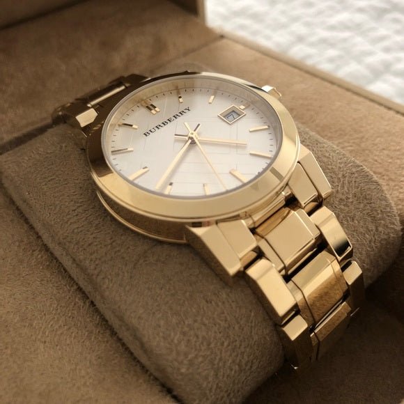 Burberry The City White Dial Gold Steel Strap Watch for Women - BU9103 Buy Now By Burberry
