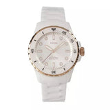 Fossil FB-01 Analog White Dial White Ceramic Strap Watch for Women - CE1107 Buy Now By Fossil