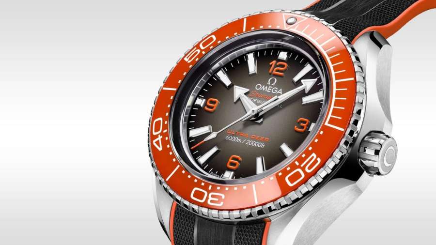 Omega Seamaster Planet Ocean 6000M Co Axial Master Chronograph Black Dial Black Rubber Strap Watch for Men - 21532462106001 Buy Now By Omega