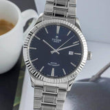 Tudor Style Automatic Blue Dial Silver Steel Strap Watch for Men - M12710-0013 Buy Now By Tudor