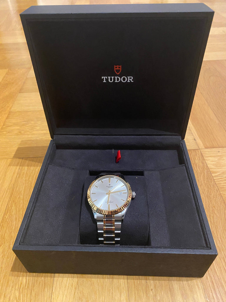 Tudor Style Automatic Silver Dial Two Tone Steel Strap Watch for Men - M12713-0003 Buy Now By Tudor