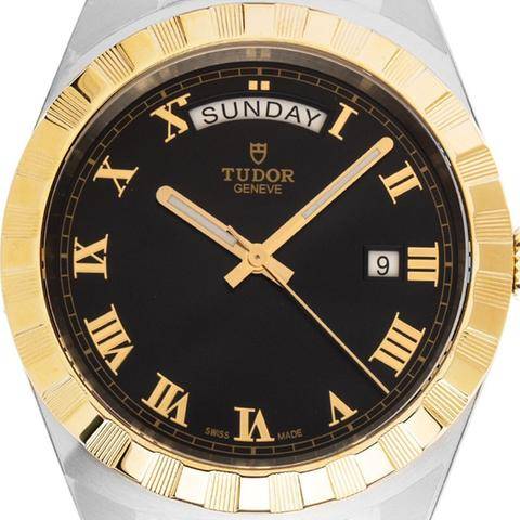 Tudor Royal Automatic Black Dial Two Tone Steel Strap Watch for Men - M28603-0003 Buy Now By Tudor