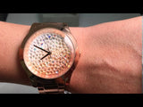 Guess Crush Rose Gold Dial Rose Gold Steel Strap Watch For Women - GW0020L3 Buy Now By Guess