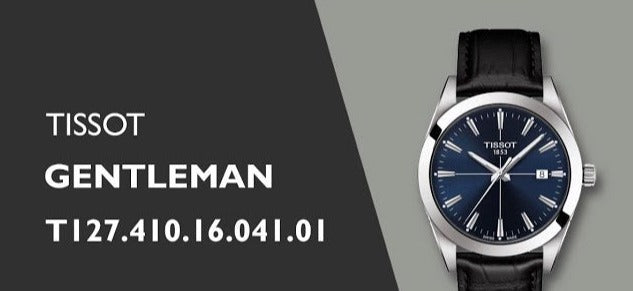 Tissot Gentlemen Blue Dial Black Leather Strap Watch for Men - T127.410.16.041.01 Buy Now By Tissot