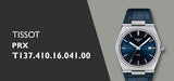 Tissot PRX Powermatic 80 Blue Dial Blue Leather Strap Watch for Men - T137.407.16.041.00 Buy Now By Tissot
