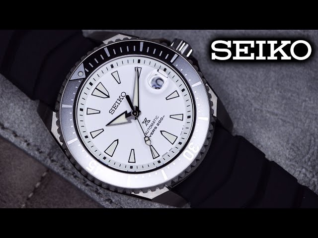 Seiko Shogun Prospex Titanium Divers Automatic White Dial Black Rubber Strap Watch For Men - SPB191J1 Buy Now By Seiko