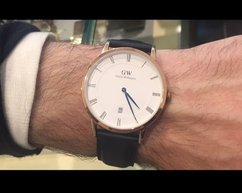 Daniel Wellington Classic Sheffield White Dial Black Leather Strap Watch For Men - DW00100084 Buy Now By Daniel Wellington